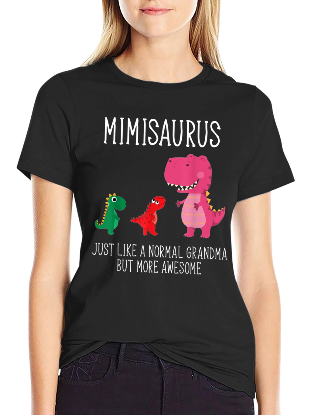 Mimisaurus Grandma T-Shirt - Dinosaur Graphic Tee