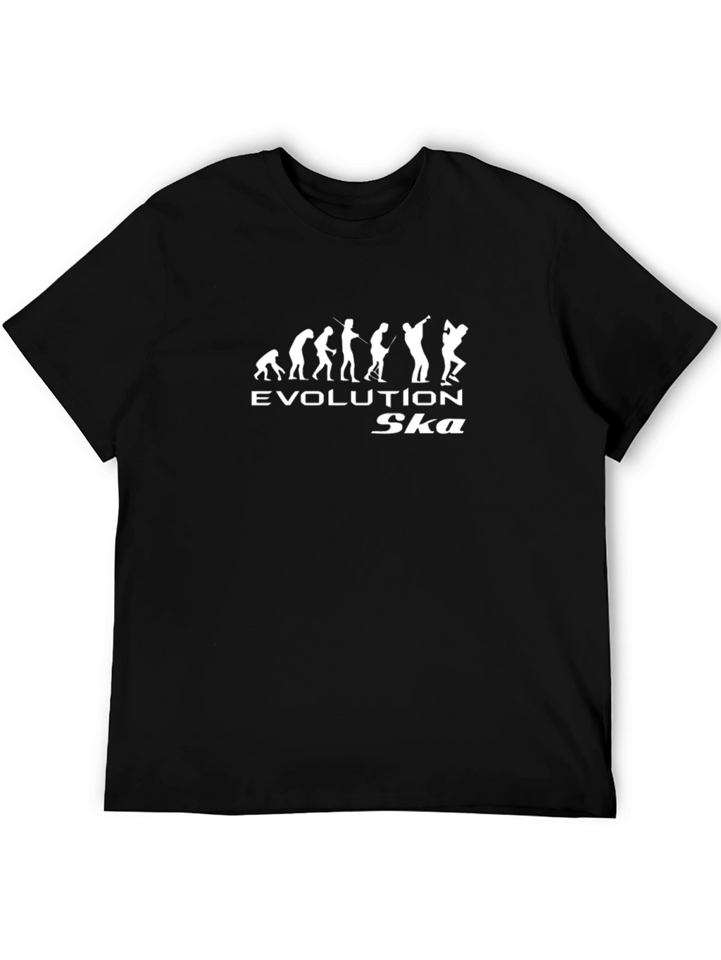 Evolution of Ska Music Black T-Shirt