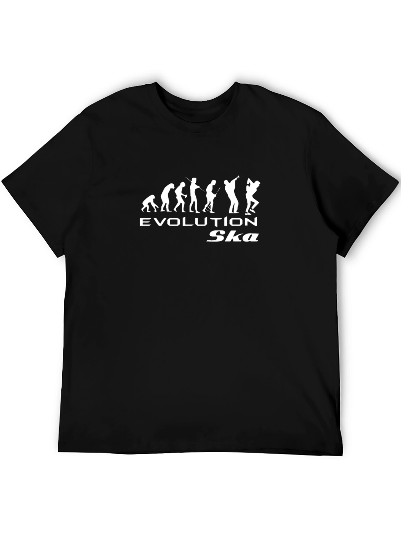 Evolution of Ska Music Black T-Shirt