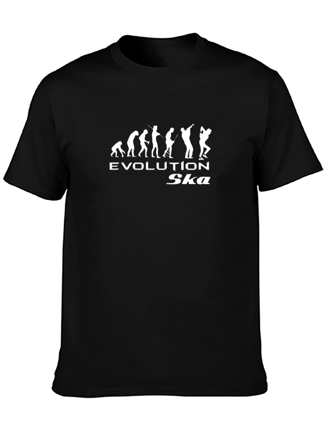 Evolution of Ska Music Black T-Shirt