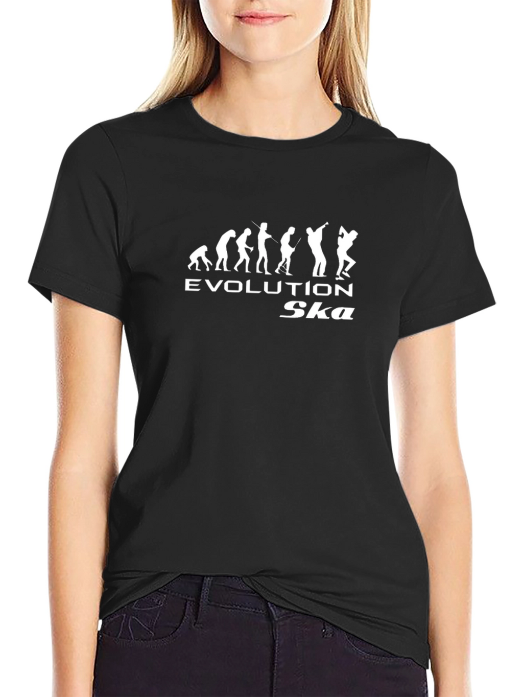 Evolution of Ska Music Black T-Shirt