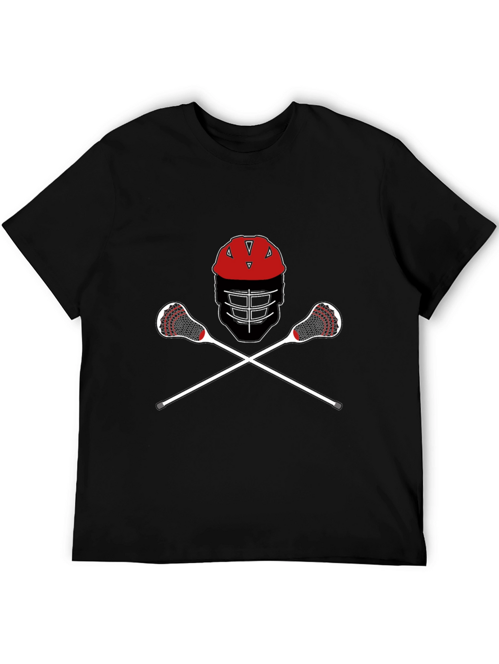 Lacrosse Helmet & Stick T-Shirt
