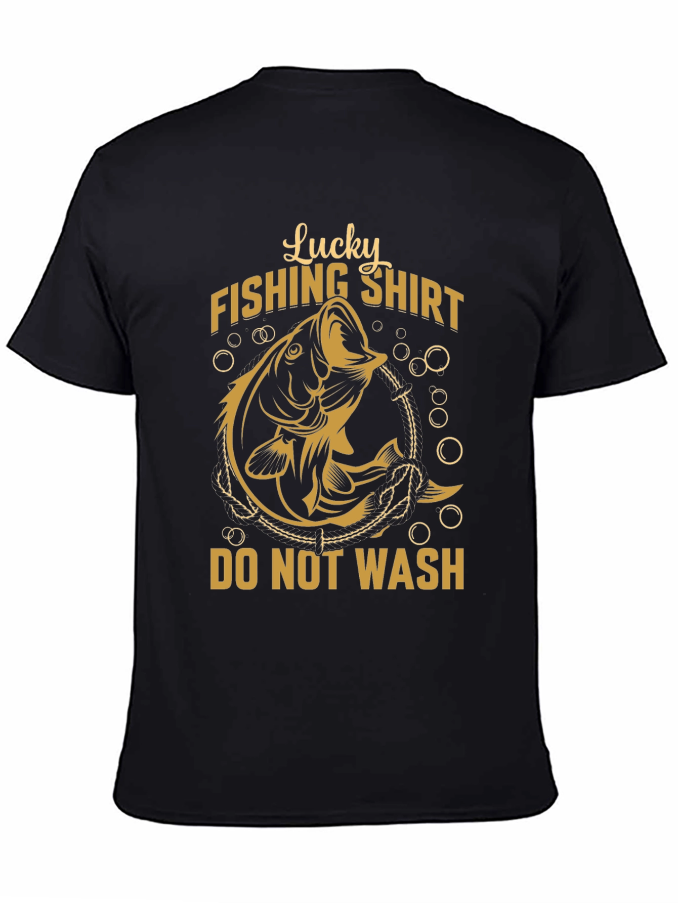 Lucky Fishing Shirt - Do Not Wash - Mens Graphic Tee