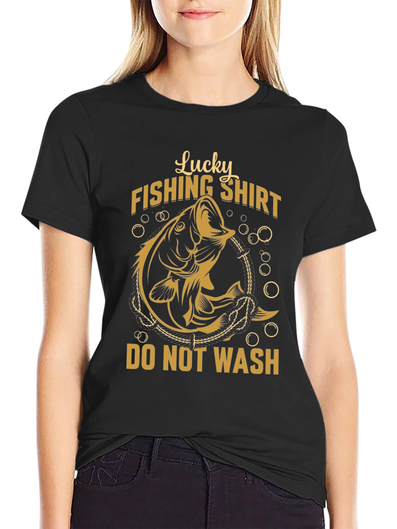 Lucky Fishing Shirt - Do Not Wash - Mens Graphic Tee
