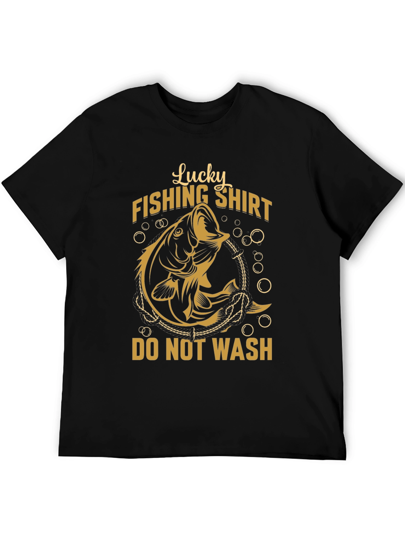 Lucky Fishing Shirt - Do Not Wash - Mens Graphic Tee