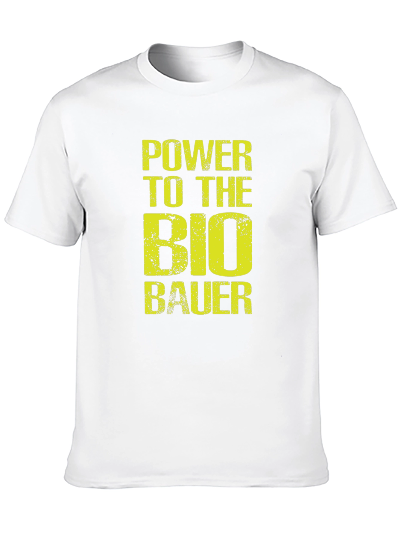 Power to the Bio Bauer Black Graphic Tee