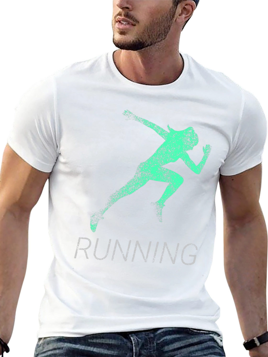 Mens Running Graphic Tee