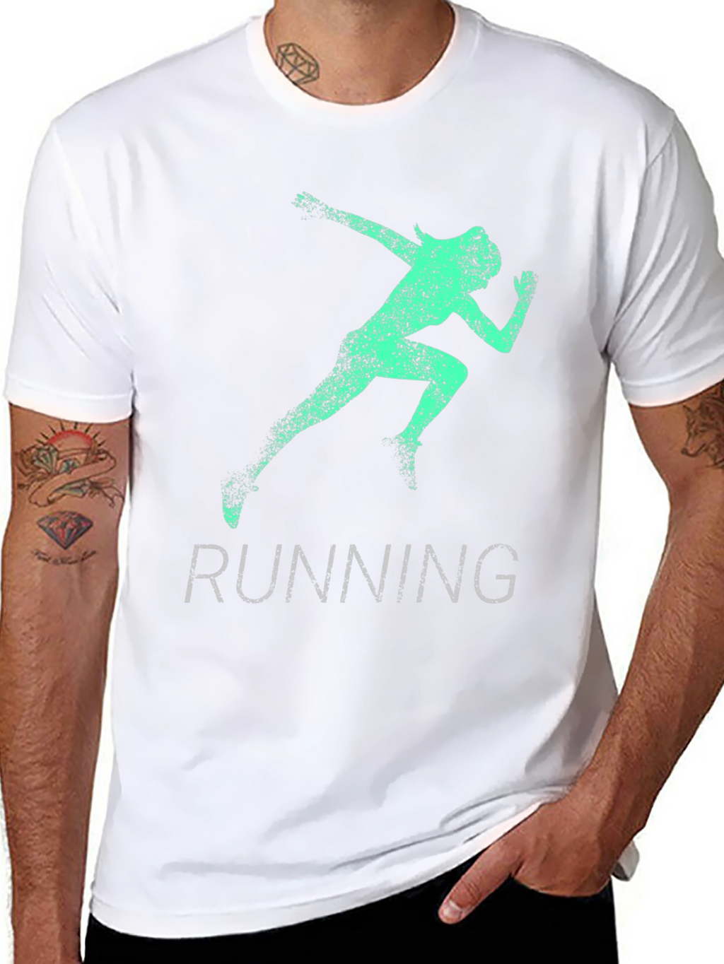 Mens Running Graphic Tee