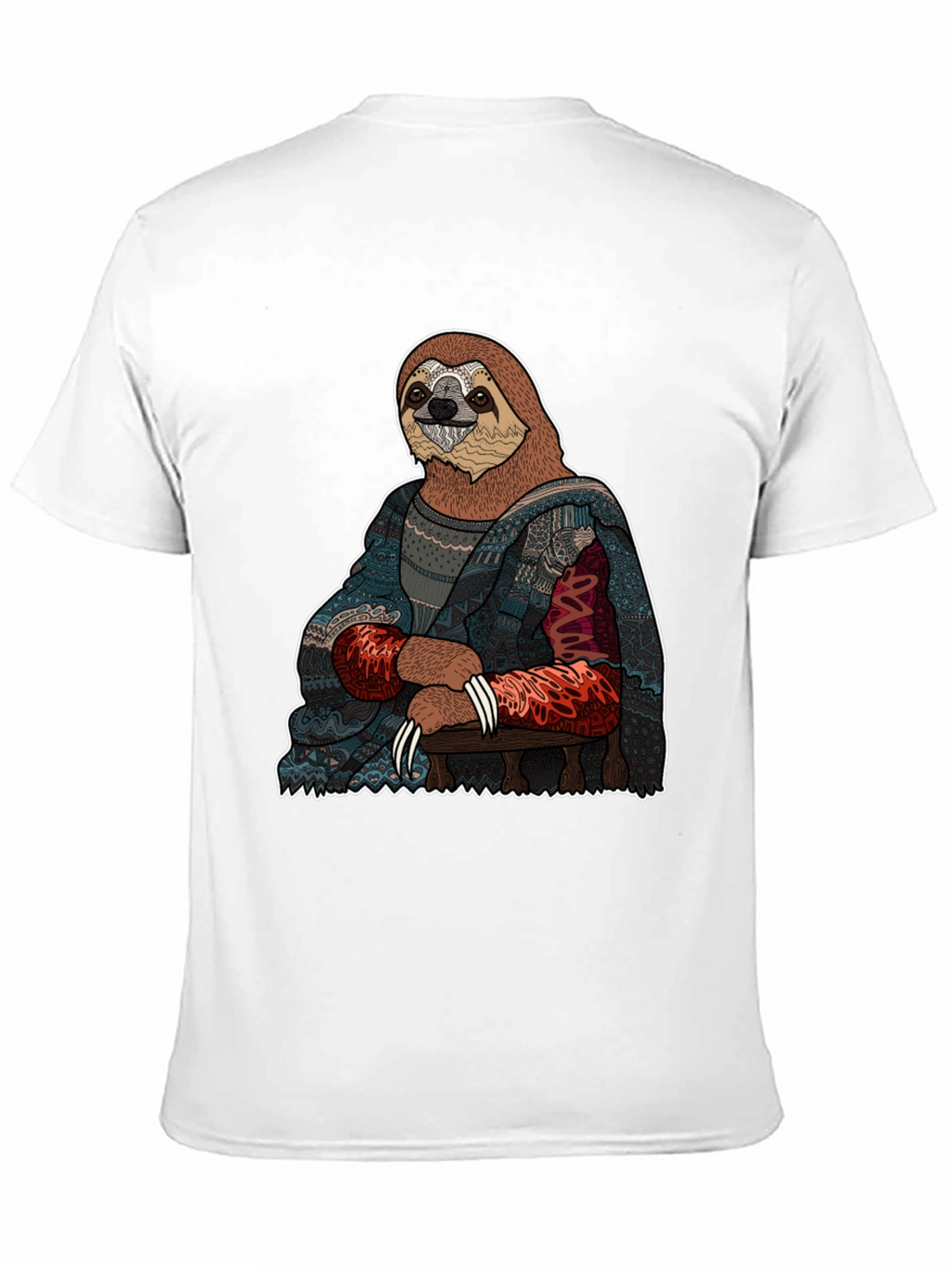 Sloth Mona Lisa T-Shirt - Artistic Funny Tee