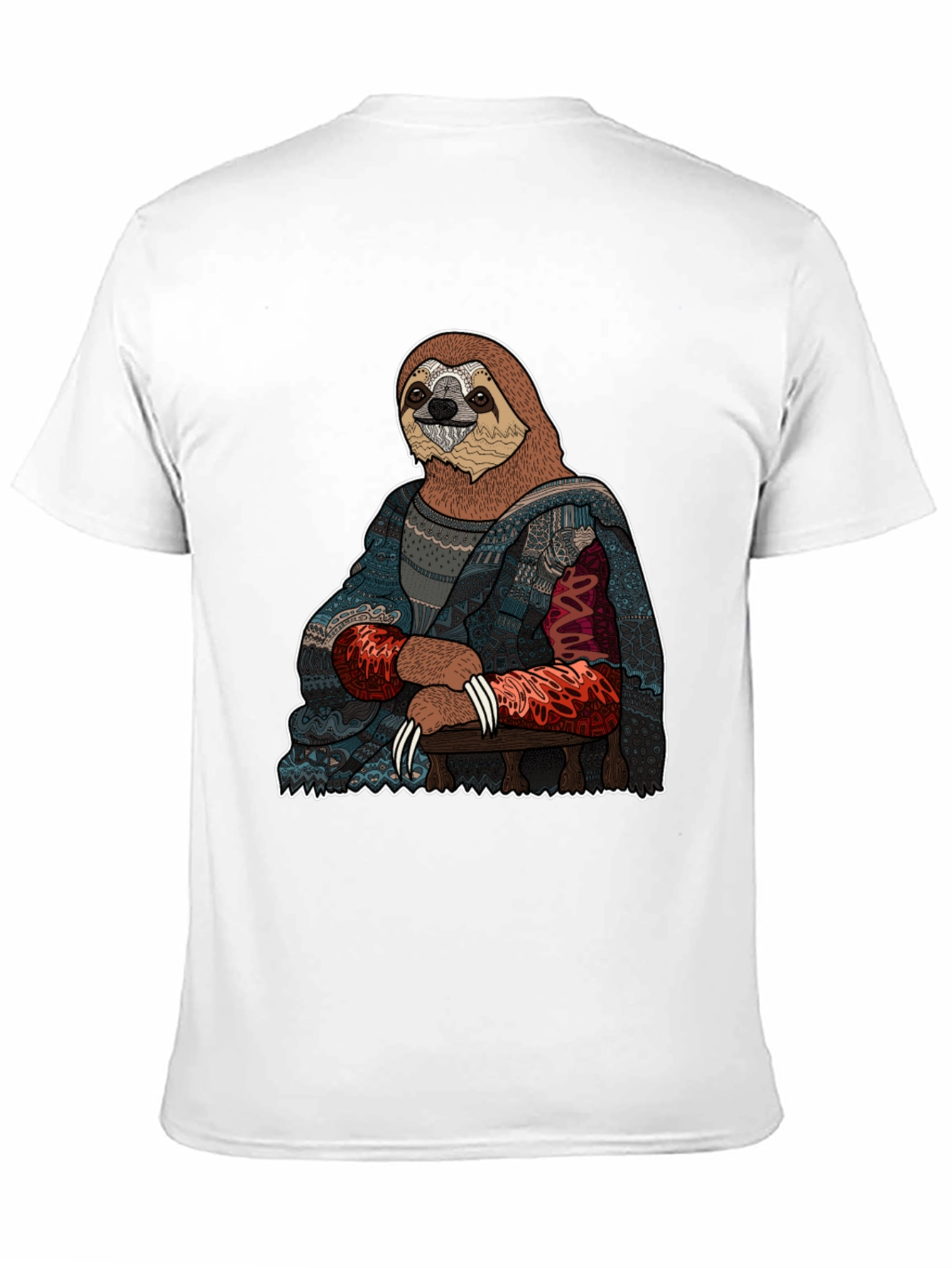 Sloth Mona Lisa T-Shirt - Artistic Funny Tee