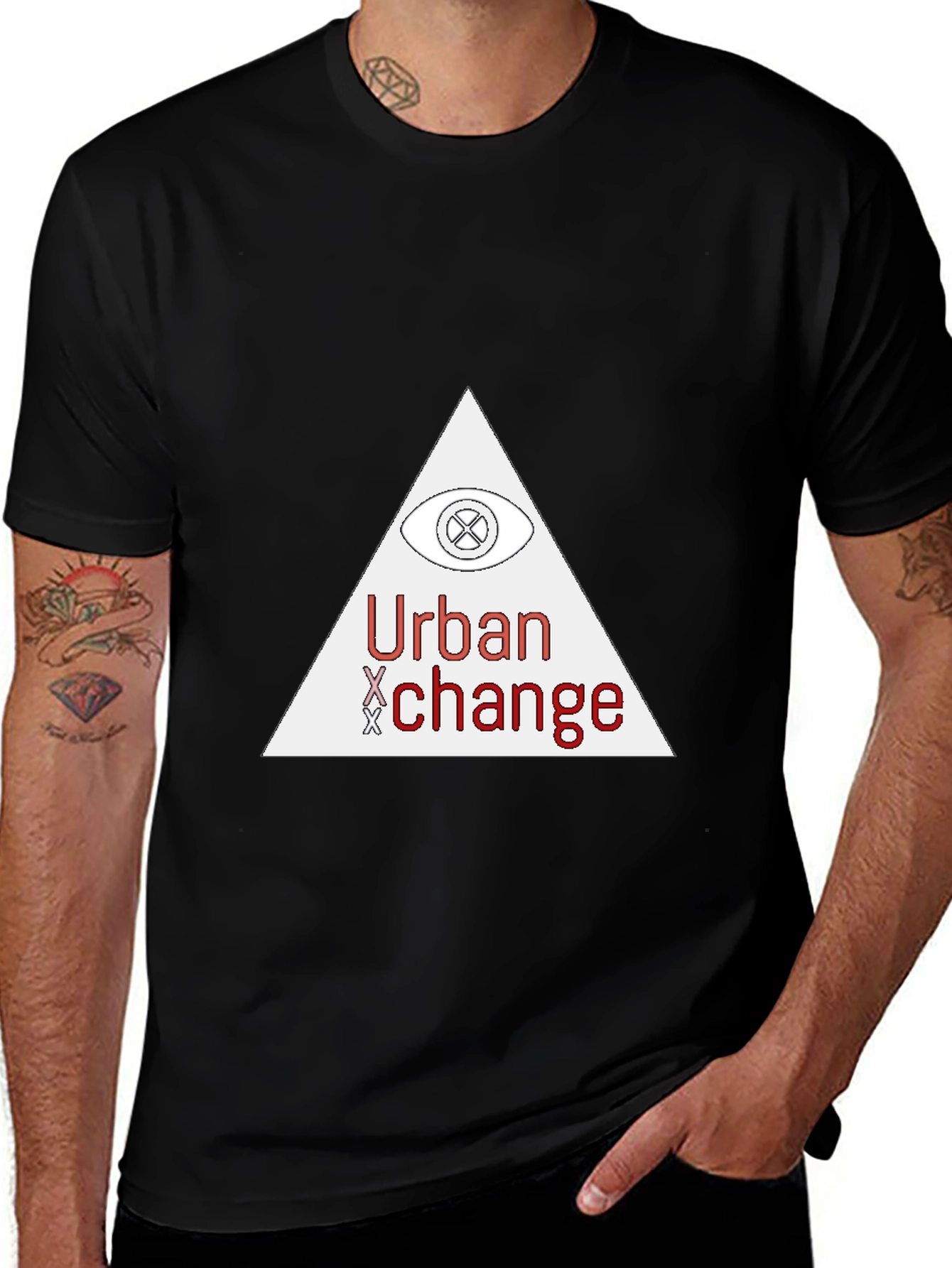 Urban Change Black T-Shirt: Modern Graphic Tee
