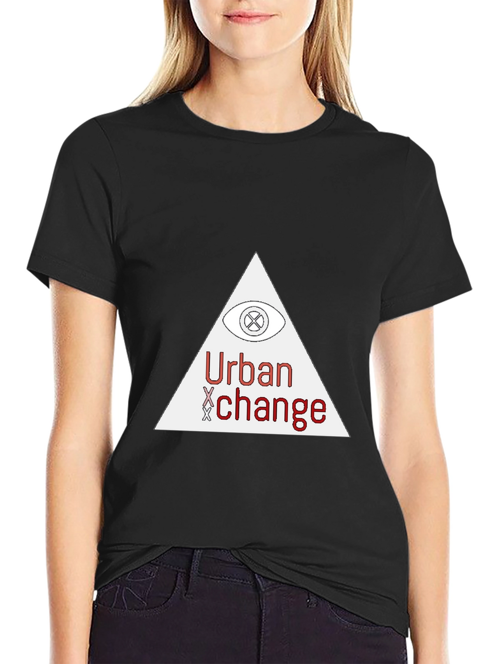 Urban Change Black T-Shirt: Modern Graphic Tee