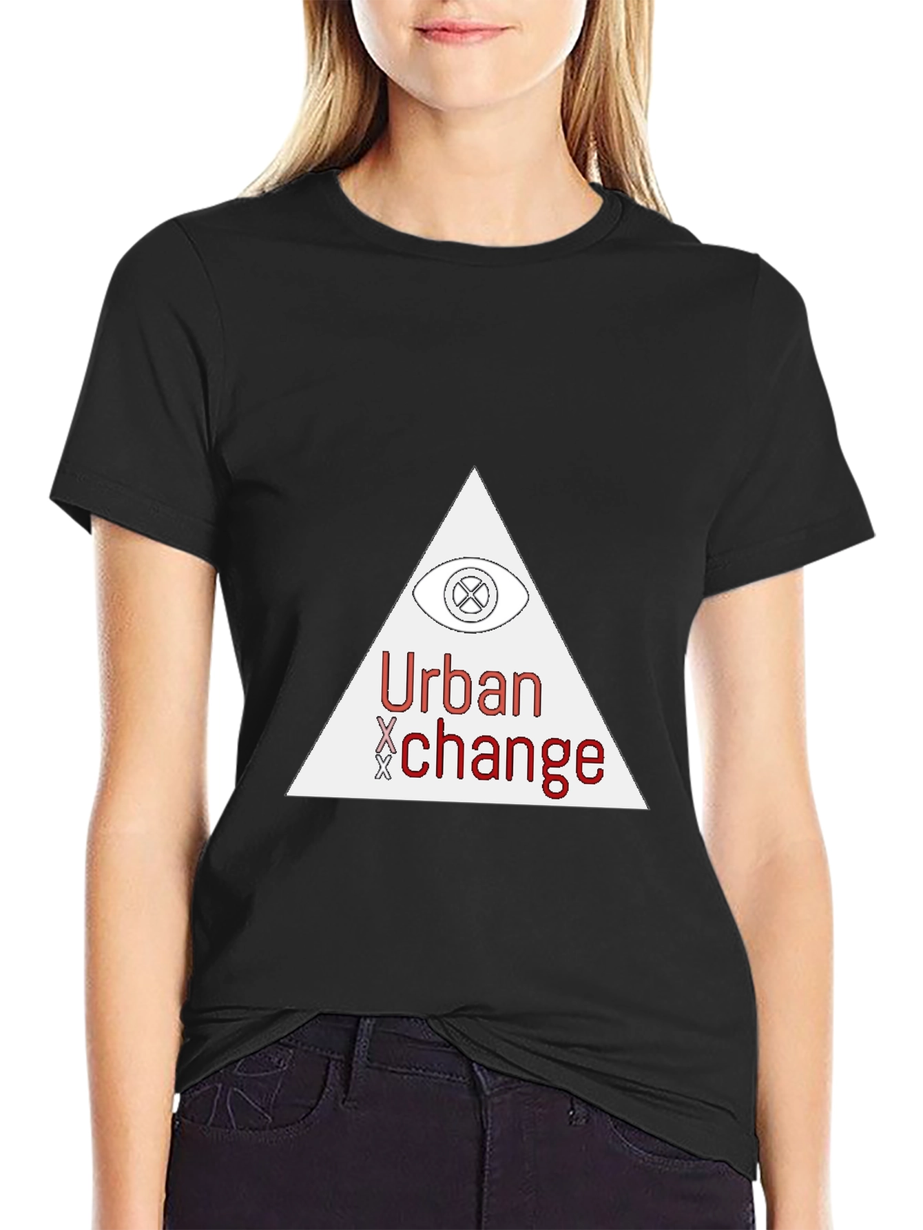 Urban Change Black T-Shirt: Modern Graphic Tee