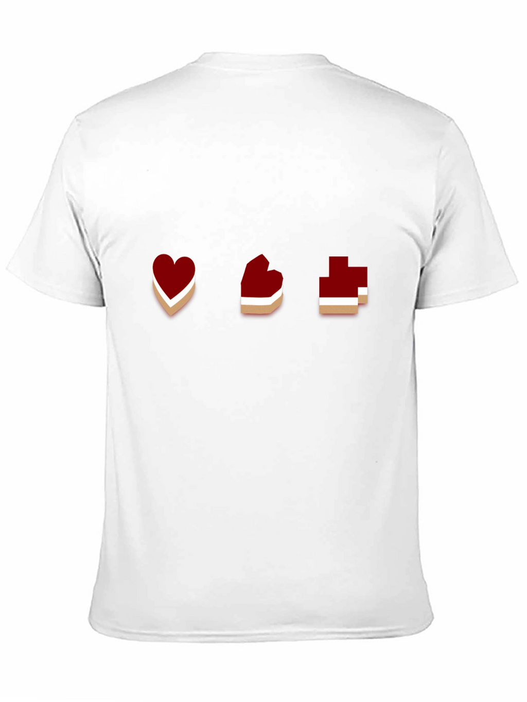 Gamer Heart Pixel Art Graphic T-Shirt