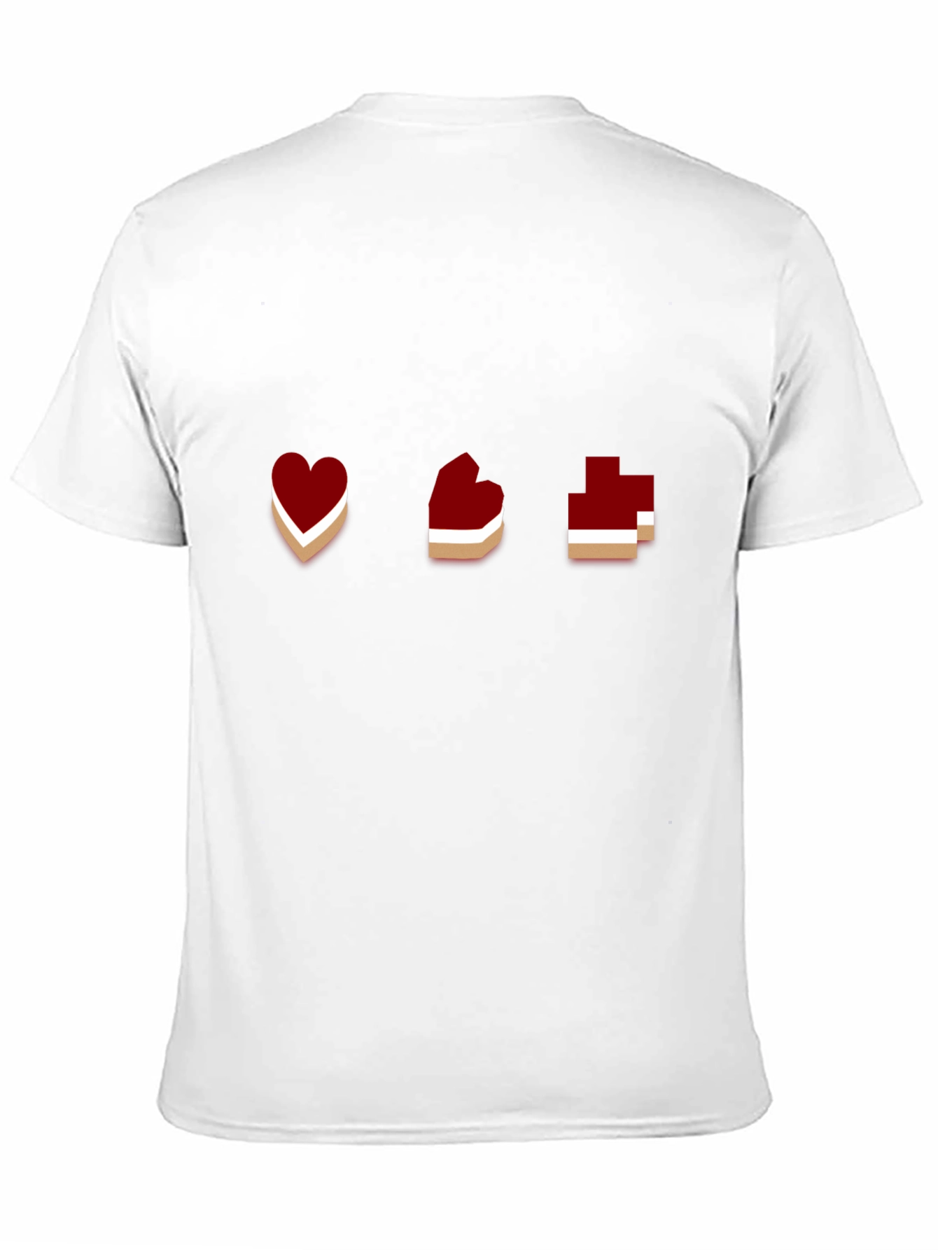 Gamer Heart Pixel Art Graphic T-Shirt