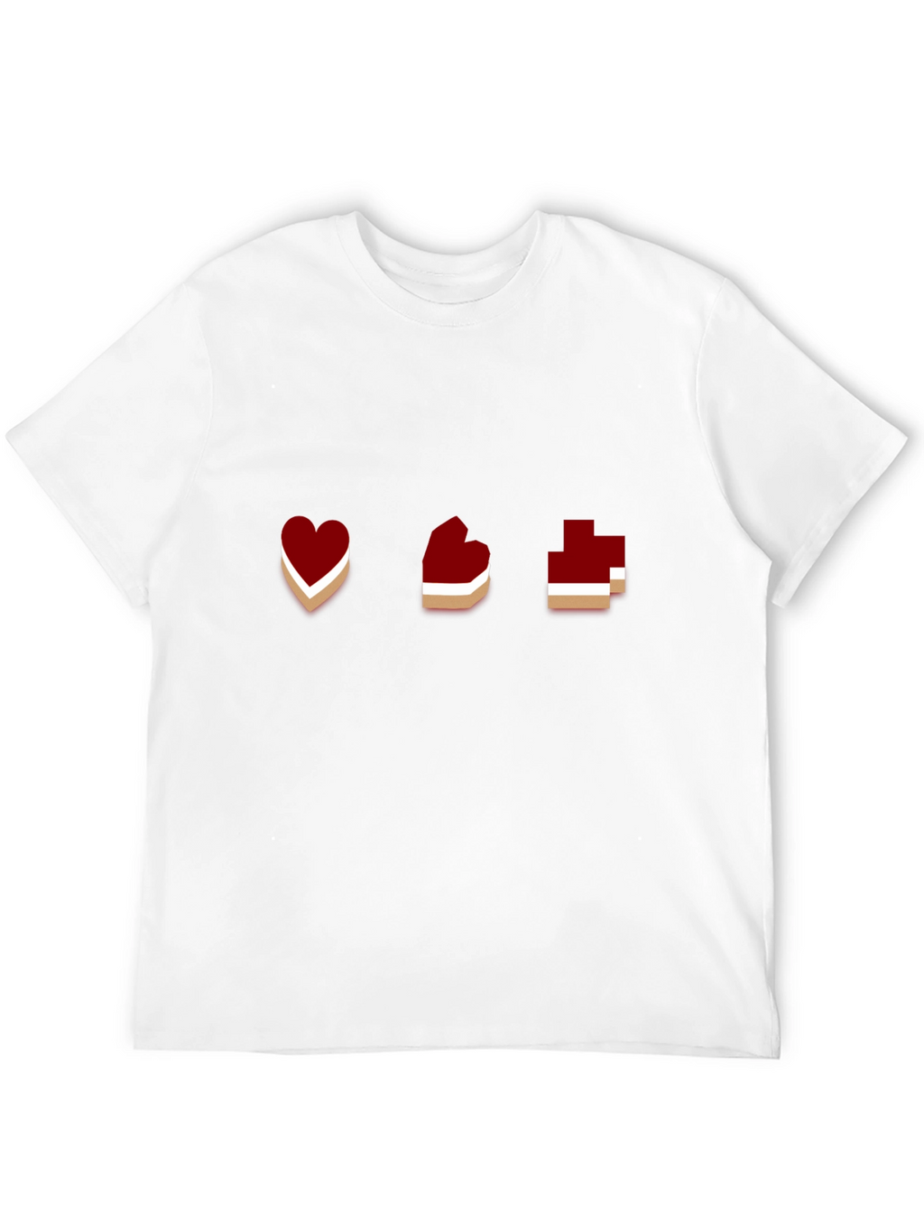 Gamer Heart Pixel Art Graphic T-Shirt