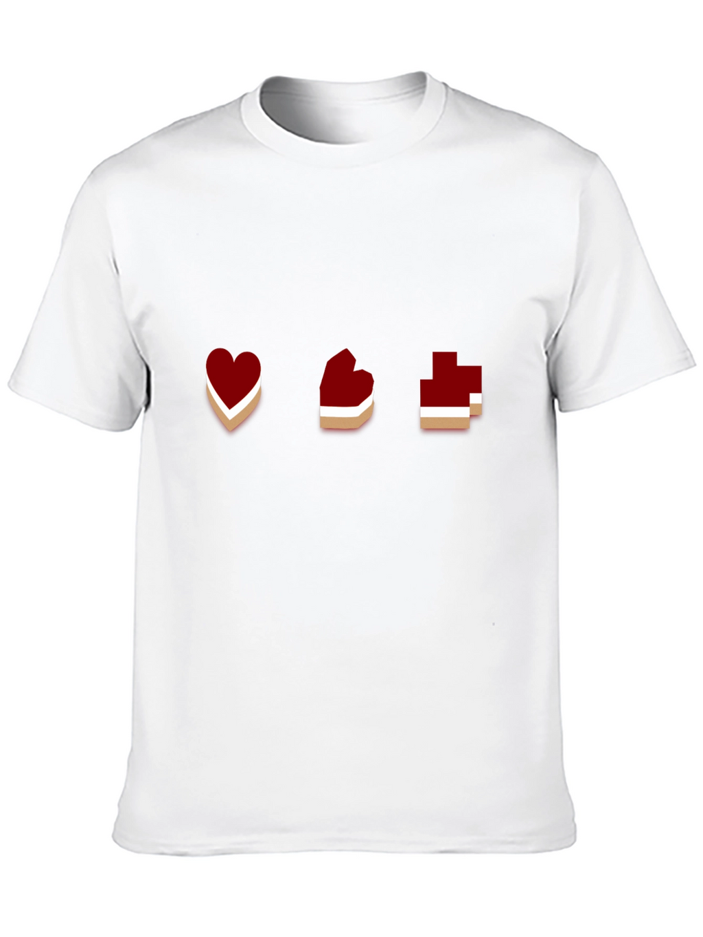 Gamer Heart Pixel Art Graphic T-Shirt