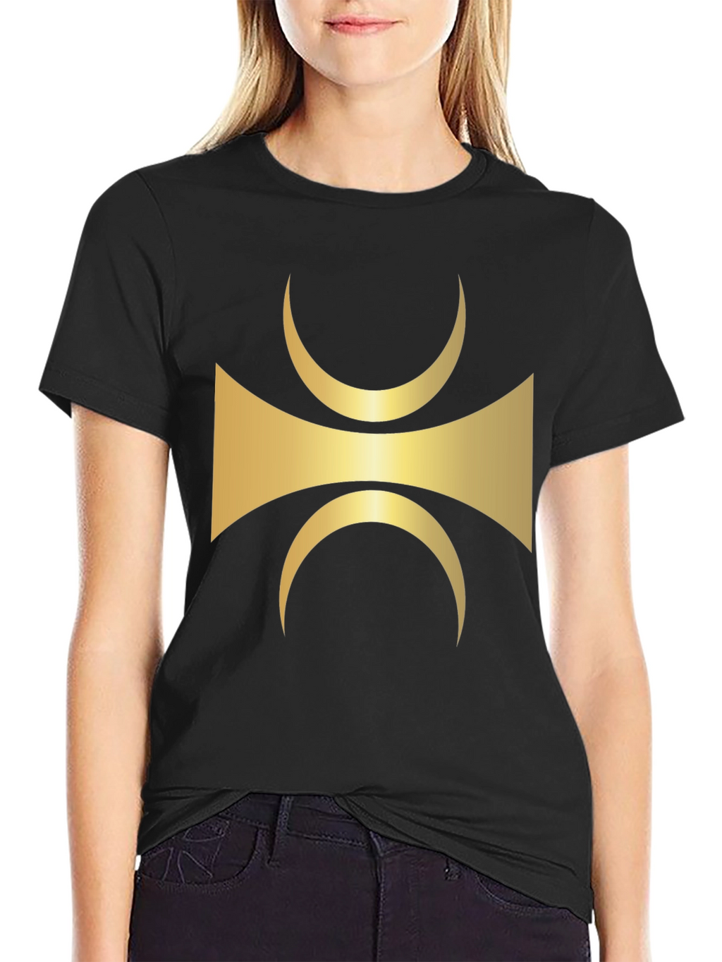 Abstract Symbol Black T-Shirt