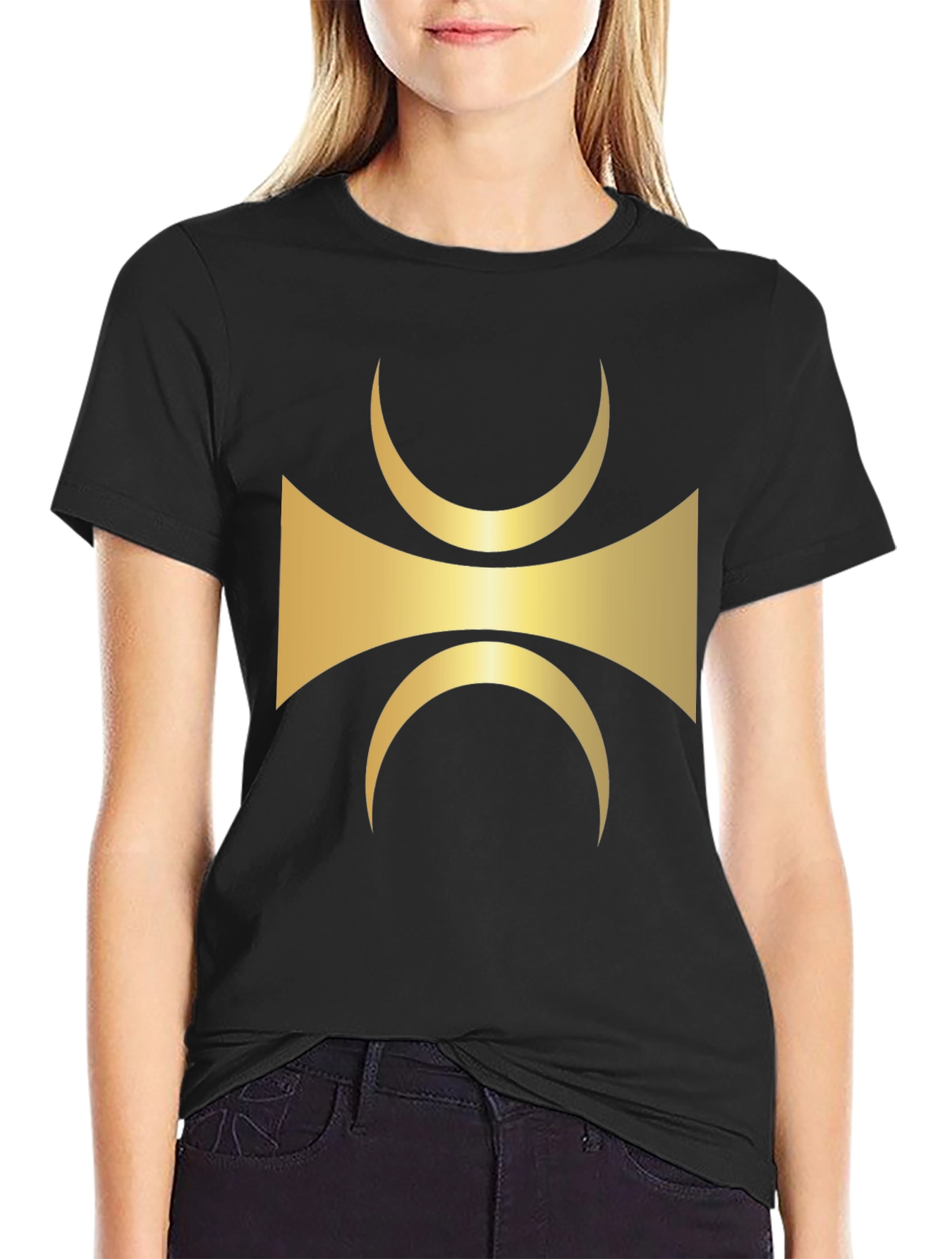 Abstract Symbol Black T-Shirt