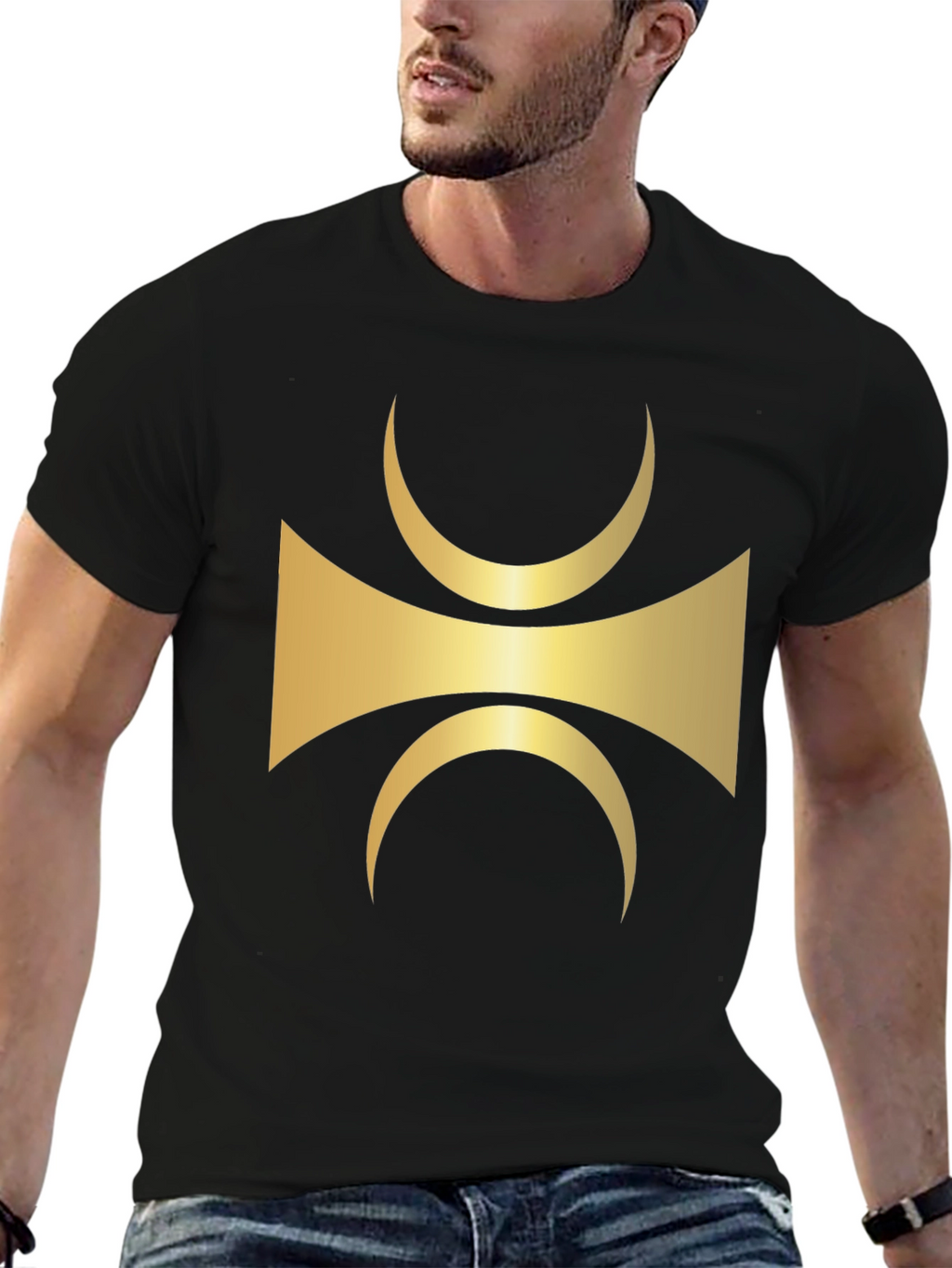 Abstract Symbol Black T-Shirt