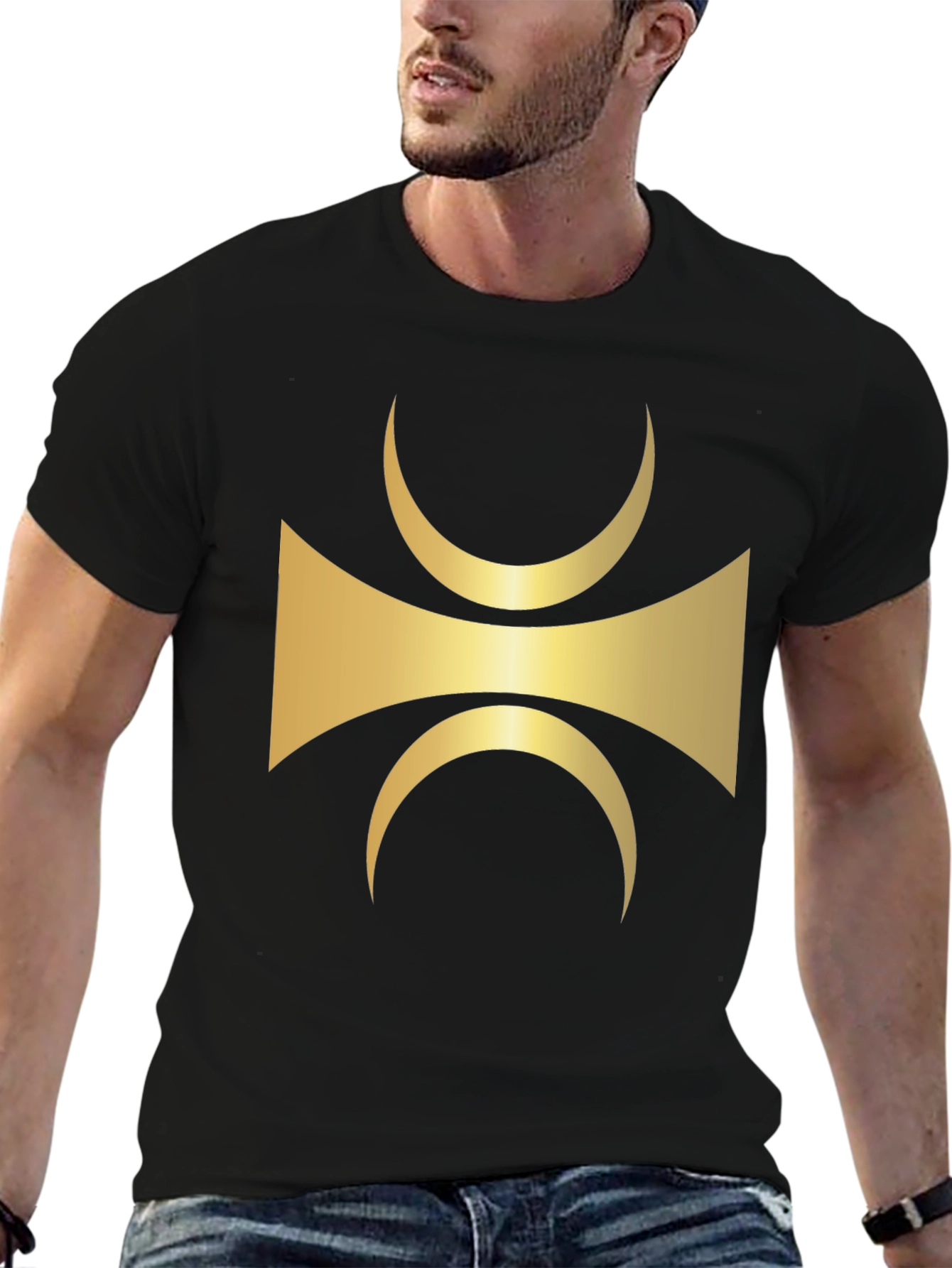 Abstract Symbol Black T-Shirt