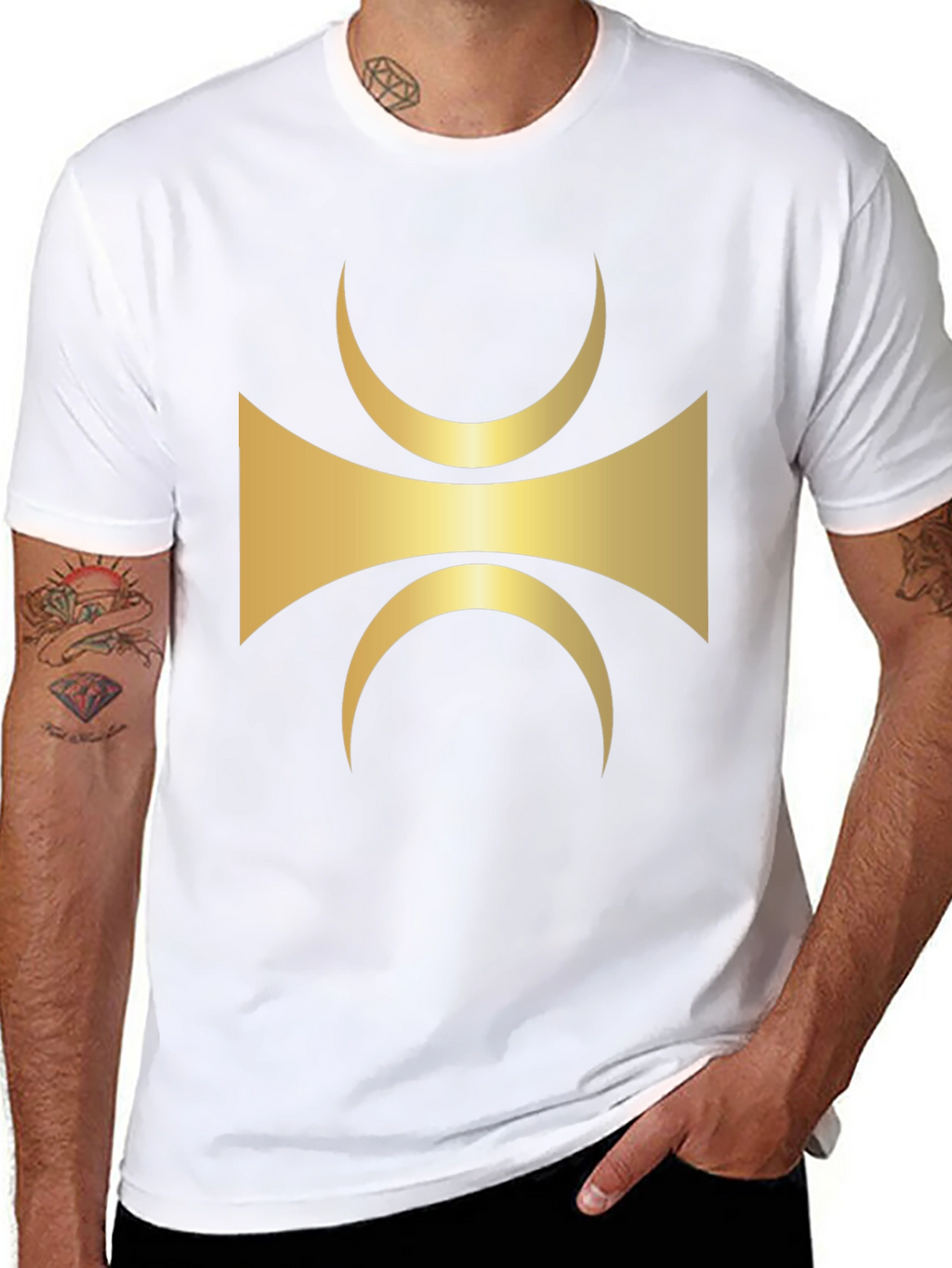 Abstract Symbol Black T-Shirt