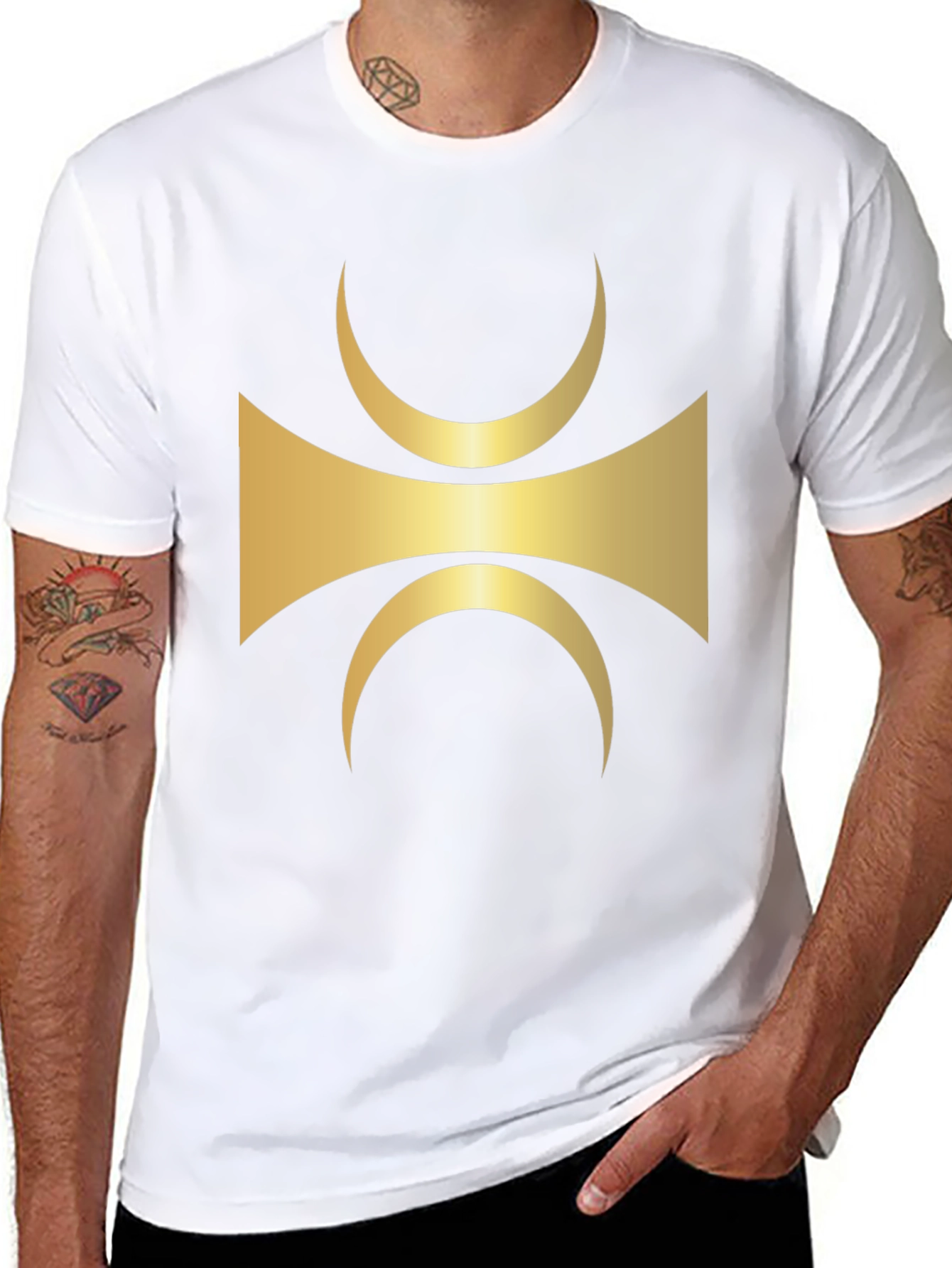 Abstract Symbol Black T-Shirt