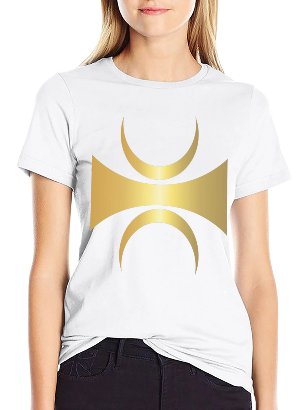 Abstract Symbol Black T-Shirt