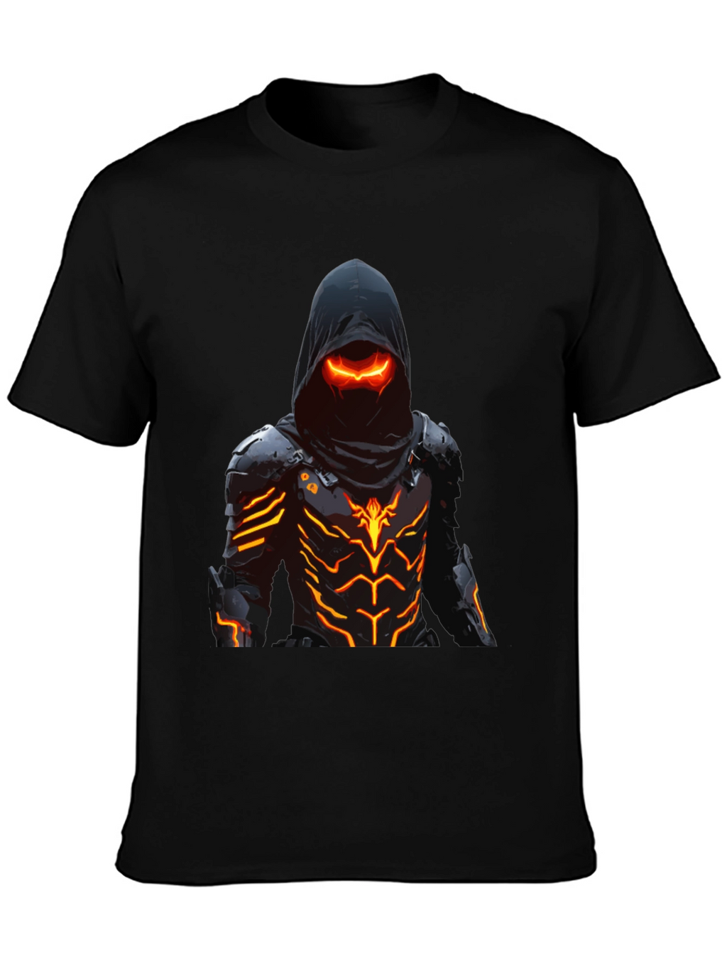 Cyberpunk Assassin Graphic Tee - Black