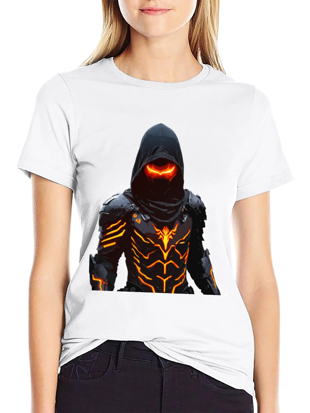 Cyberpunk Assassin Graphic Tee - Black