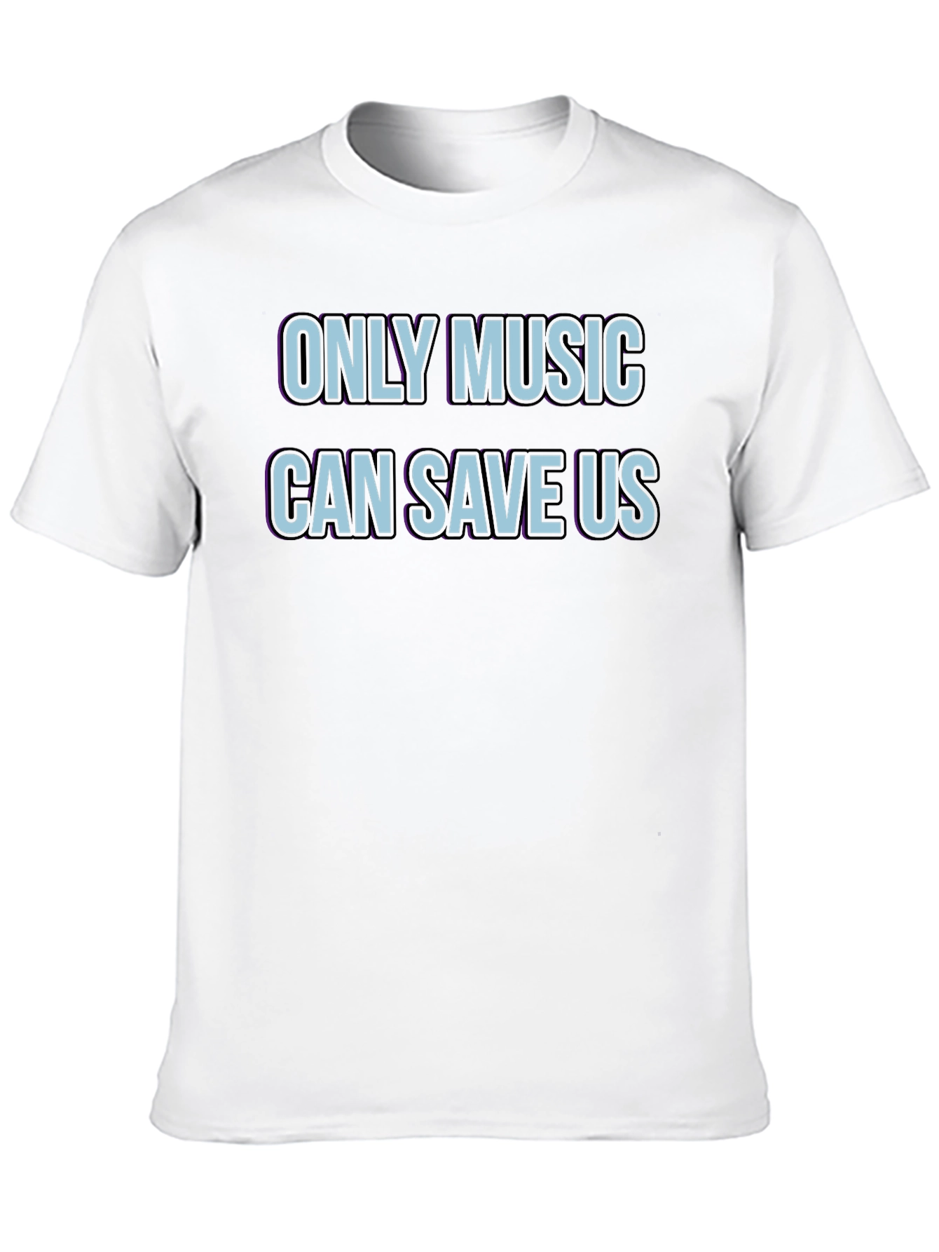 Only Music Can Save Us Black Graphic Tee
