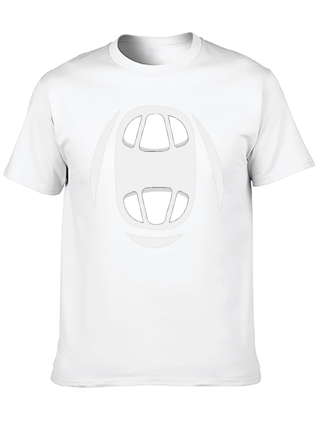Abstract Face Graphic Tee - Mens Black T-Shirt