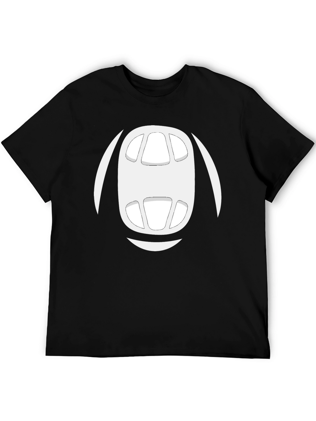 Abstract Face Graphic Tee - Mens Black T-Shirt