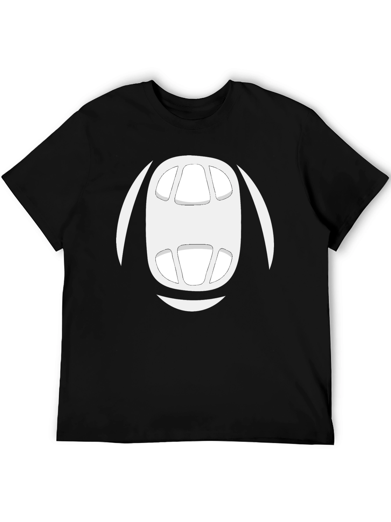 Abstract Face Graphic Tee - Mens Black T-Shirt