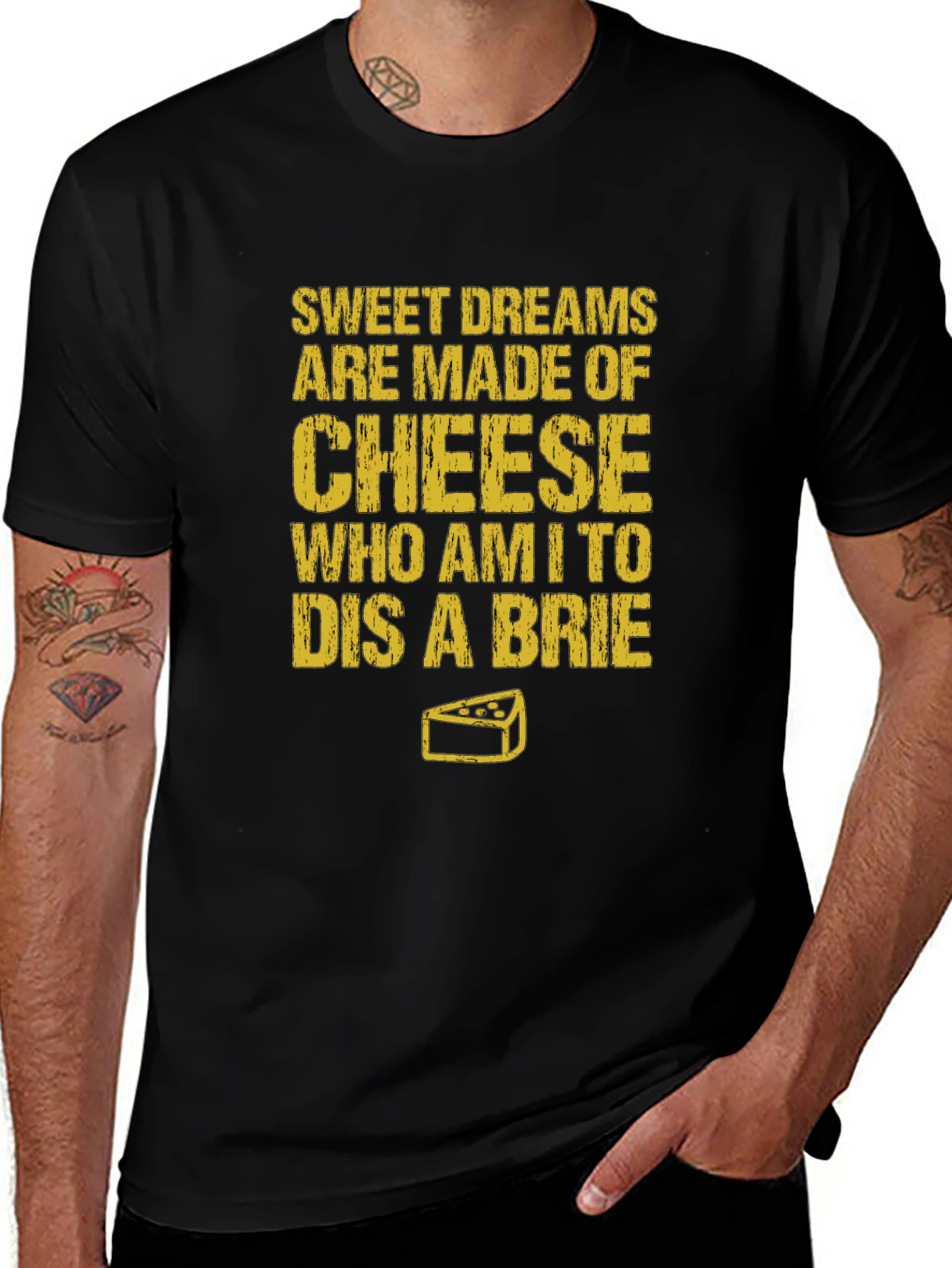 Sweet Dreams Cheese Humor T-Shirt