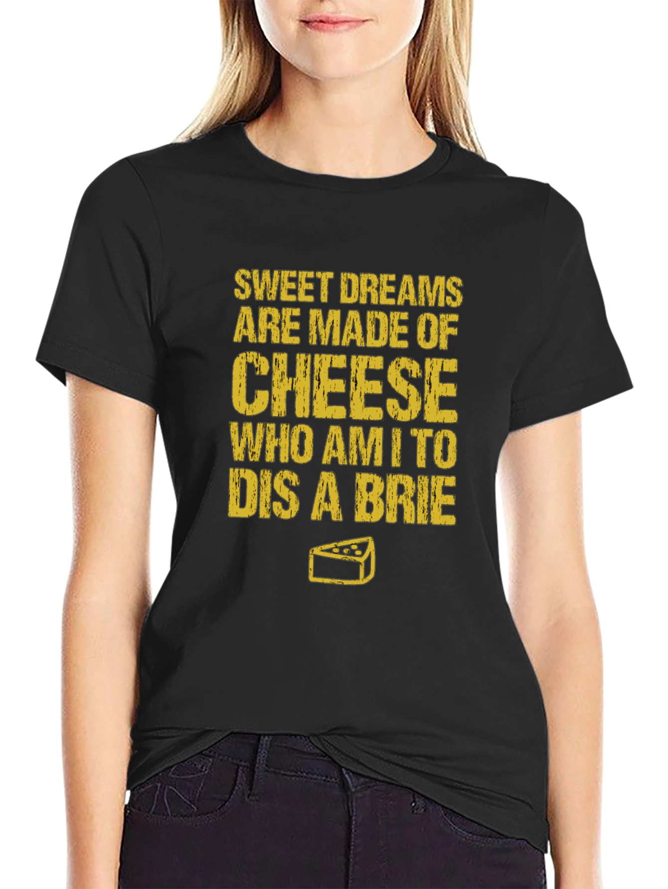 Sweet Dreams Cheese Humor T-Shirt