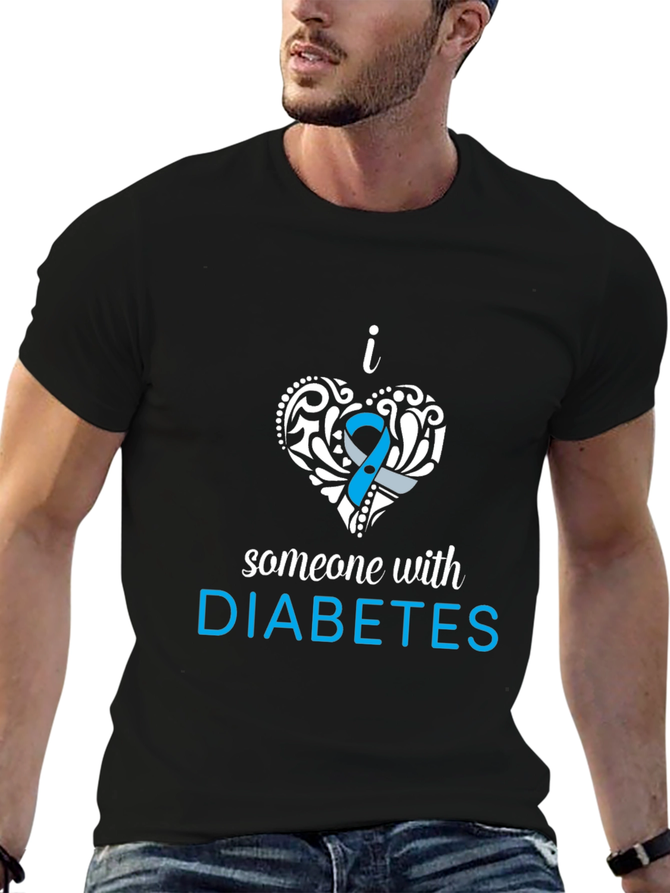 Diabetes Awareness T-Shirt - Support Someone With Diabetes