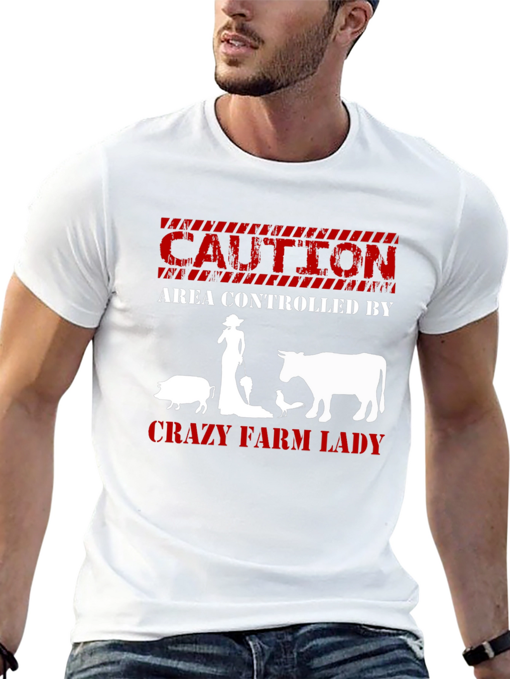 Crazy Farm Lady Graphic Tee