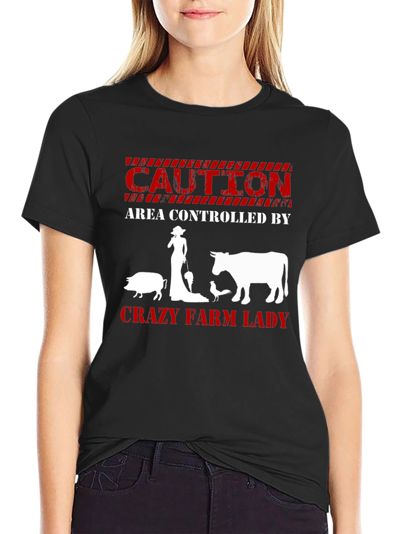 Crazy Farm Lady Graphic Tee