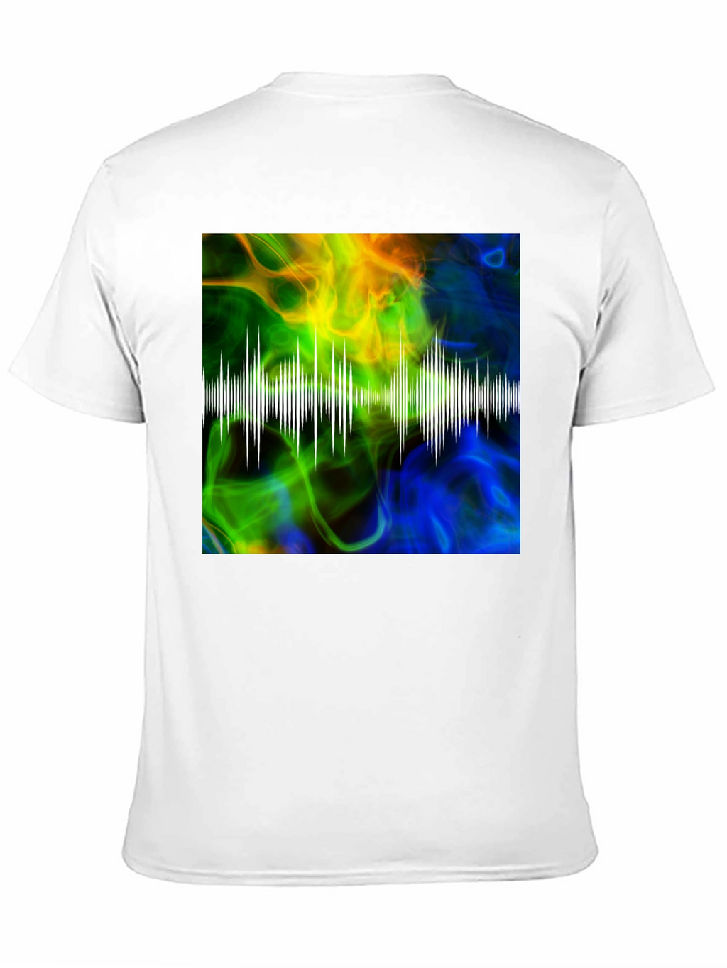Abstract Soundwave Graphic Black T-Shirt