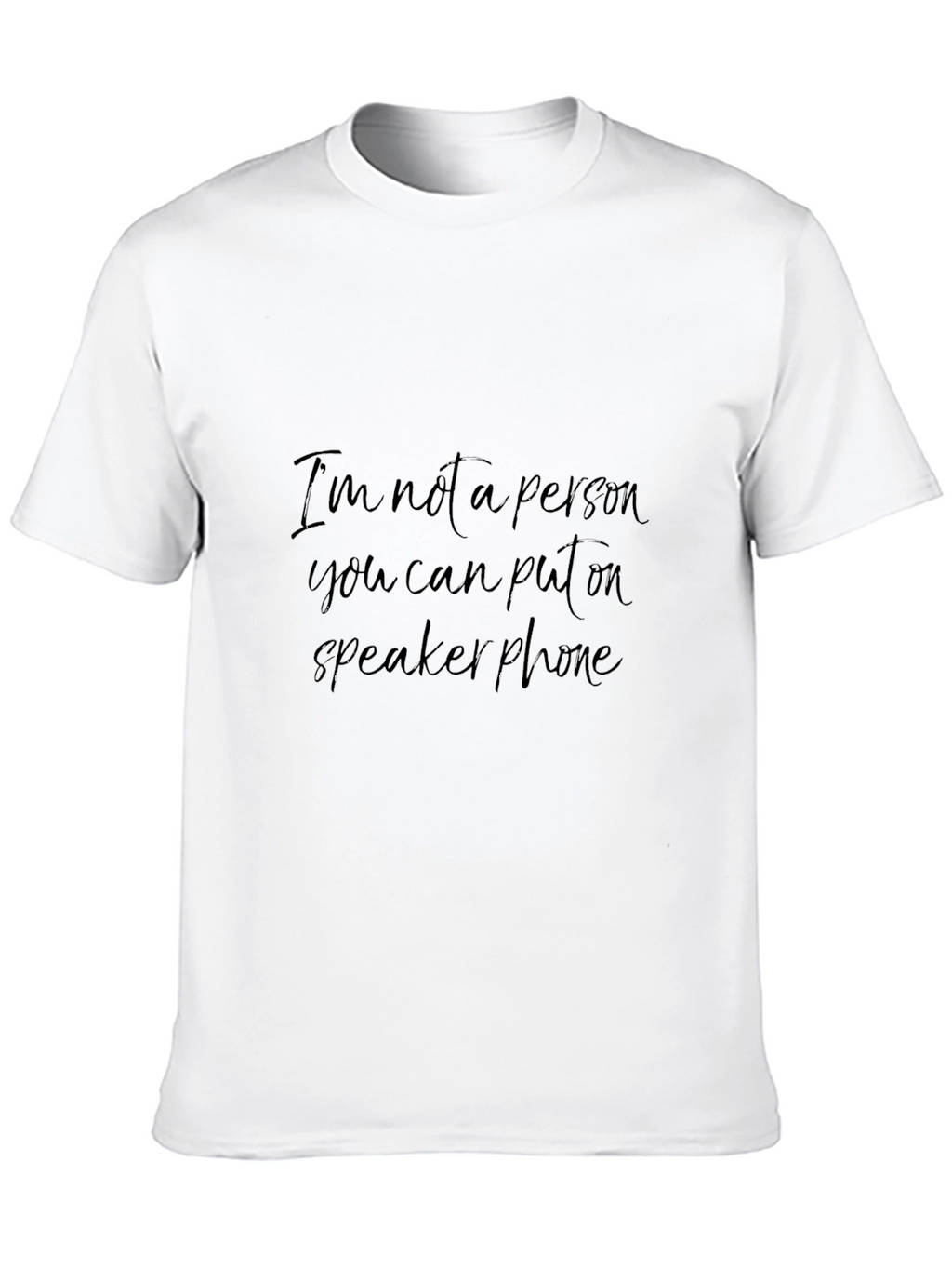 Speaker Phone T-Shirt - Funny Sarcastic Tee
