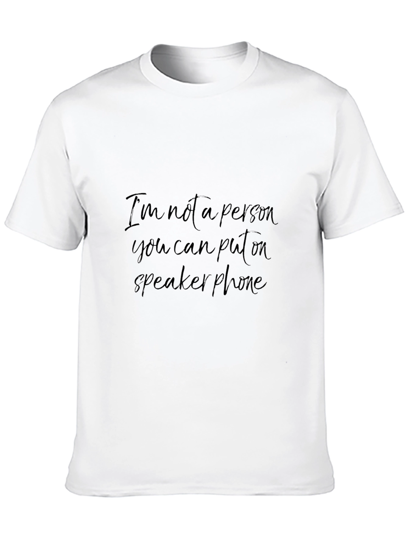 Speaker Phone T-Shirt - Funny Sarcastic Tee