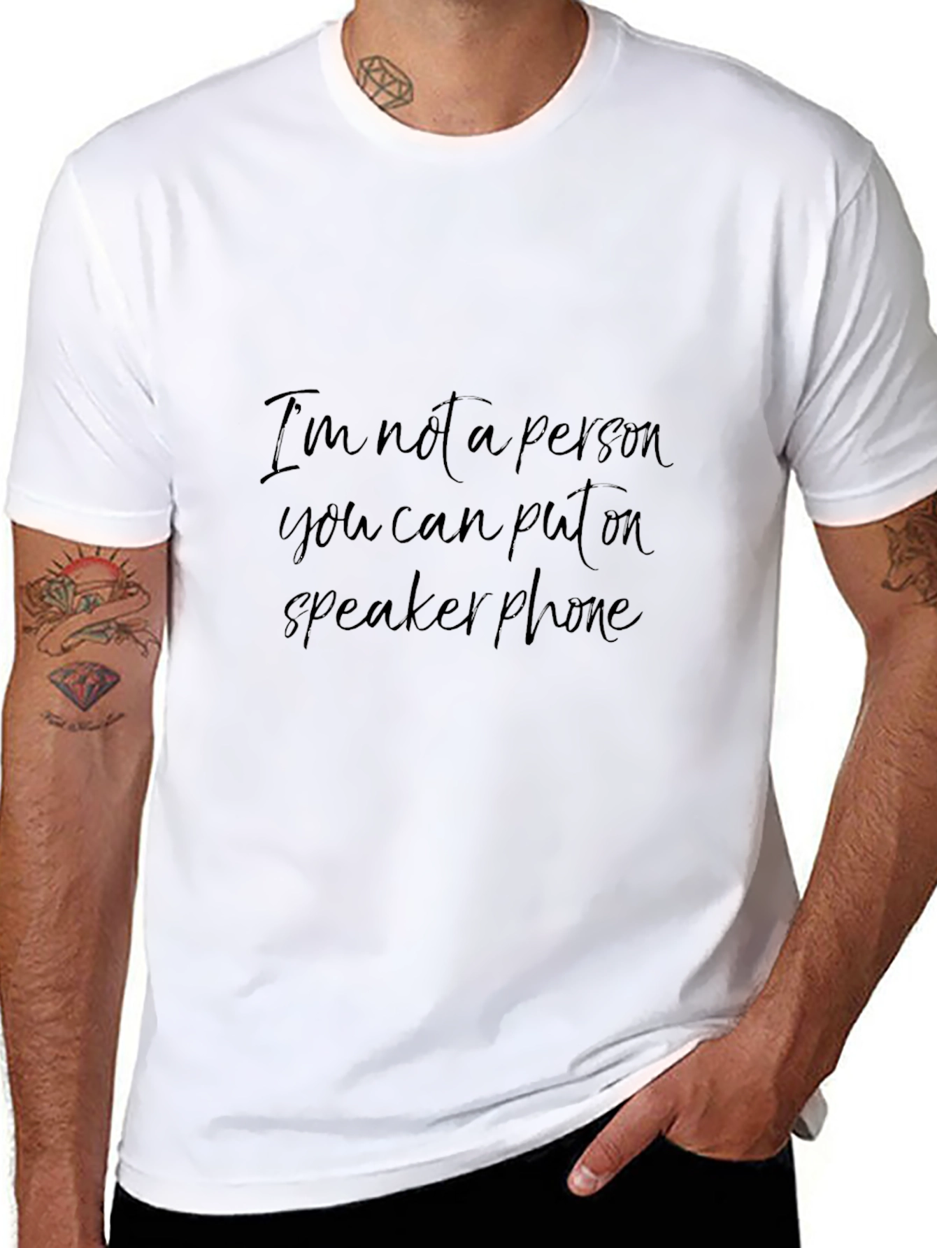 Speaker Phone T-Shirt - Funny Sarcastic Tee