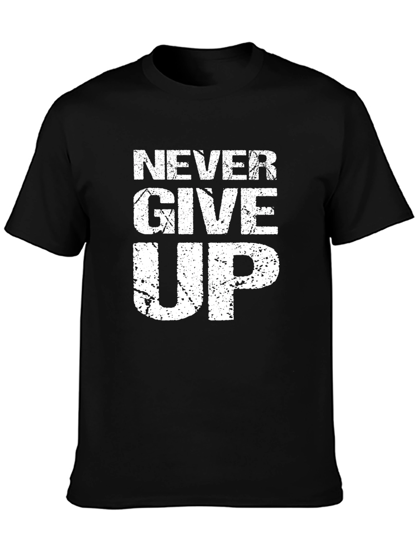 Never Give Up Graphic T-Shirt - Motivational Tee
