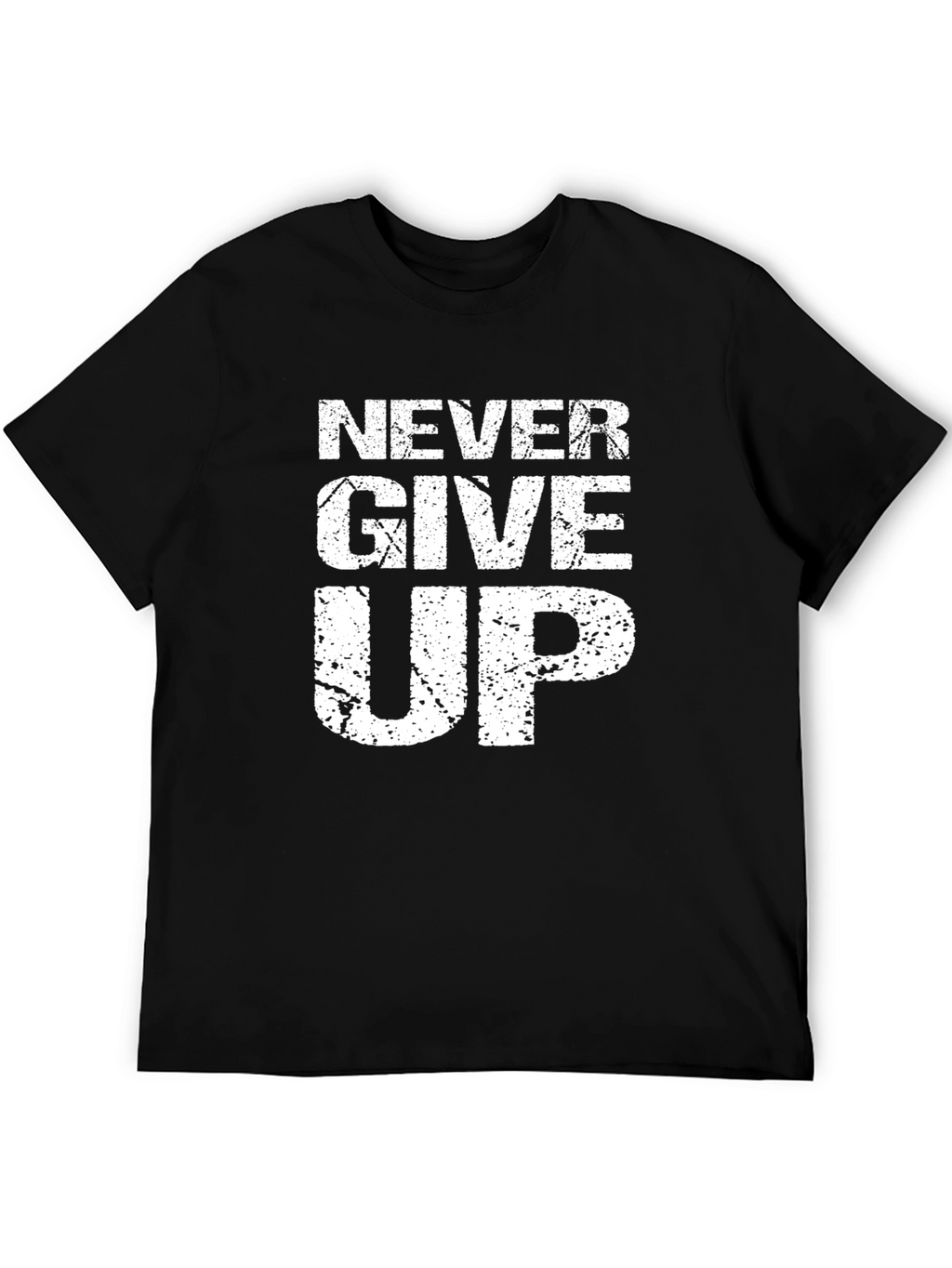 Never Give Up Graphic T-Shirt - Motivational Tee