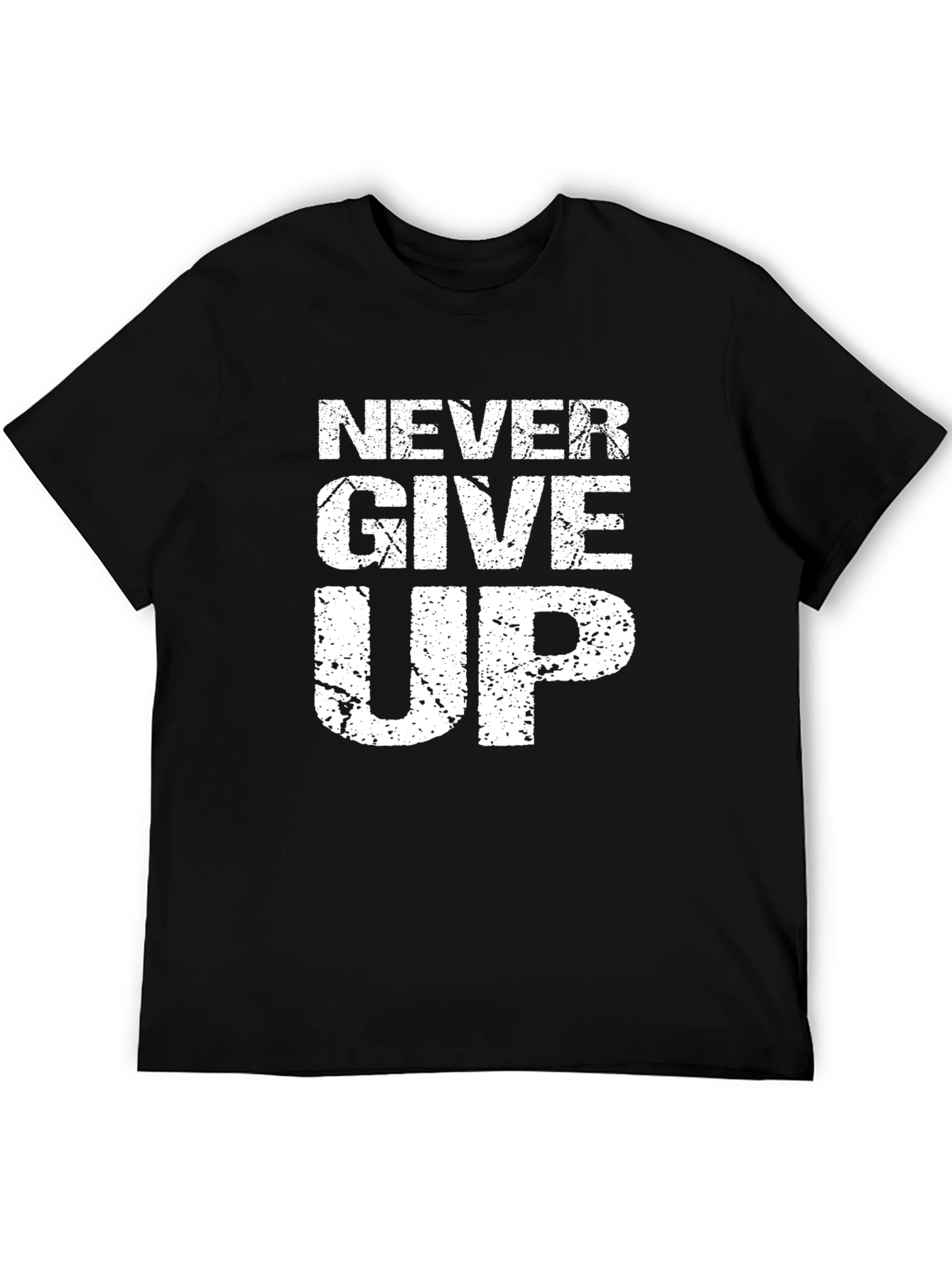 Never Give Up Graphic T-Shirt - Motivational Tee