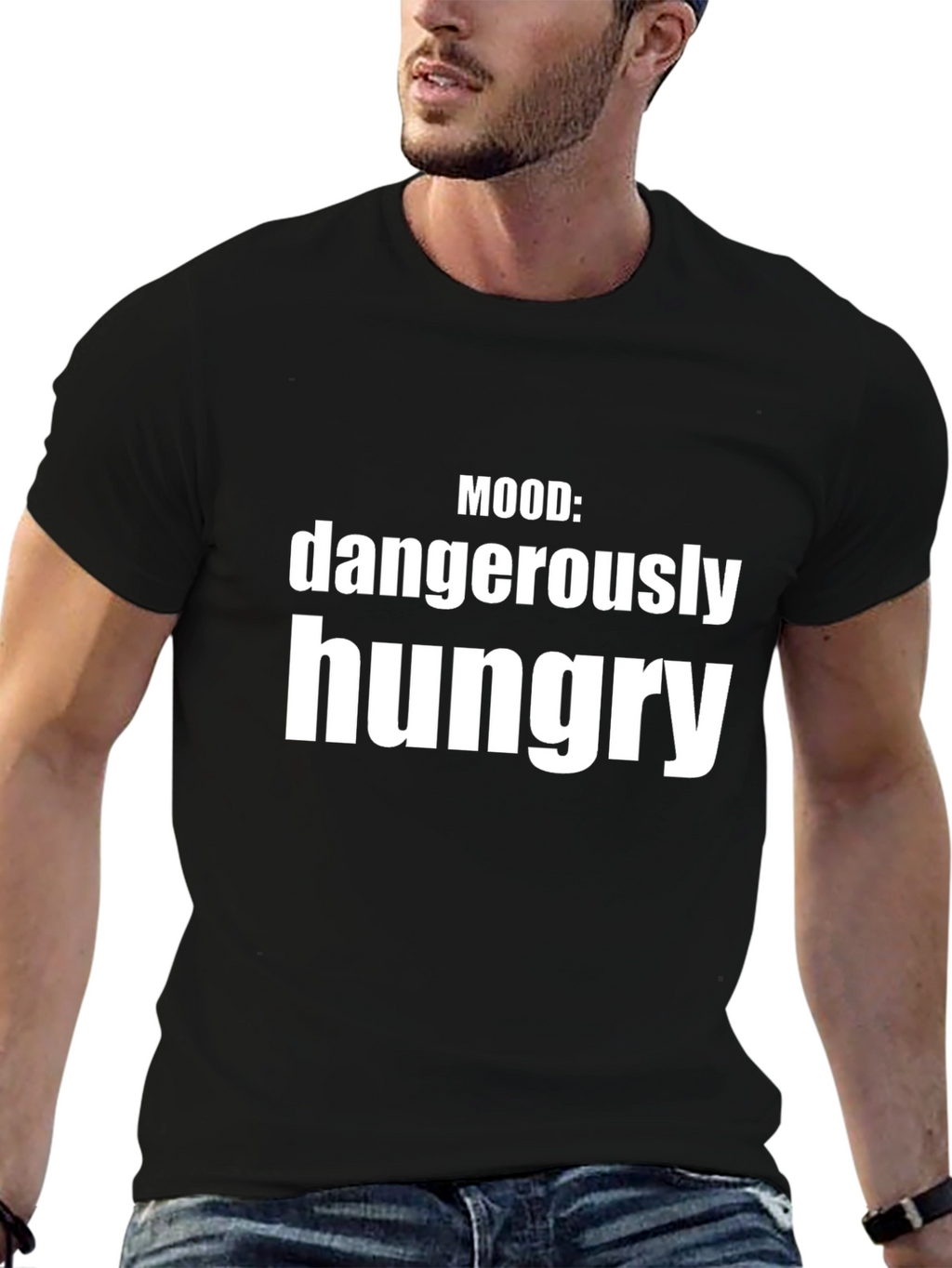 Mood: Dangerously Hungry Graphic Tee - Black