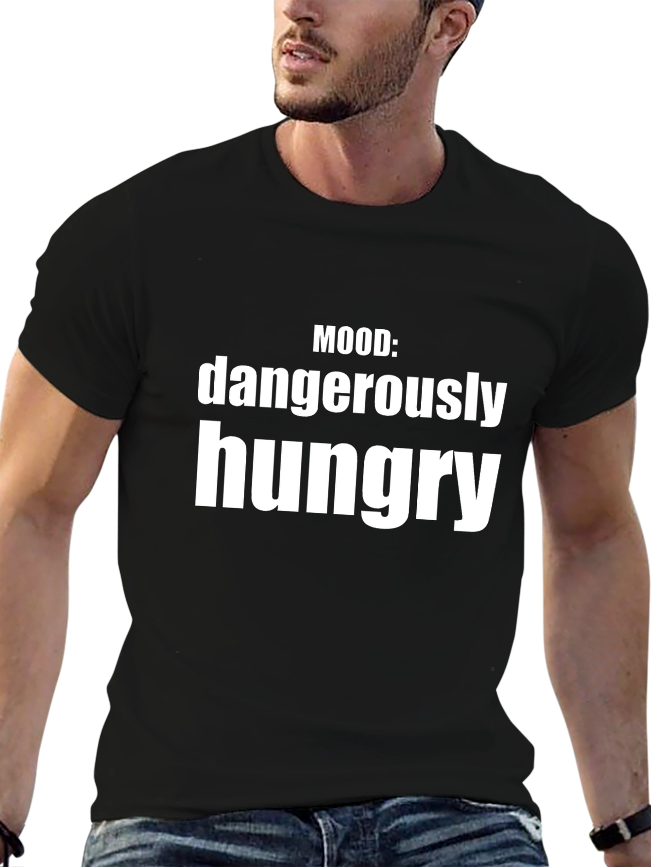 Mood: Dangerously Hungry Graphic Tee - Black