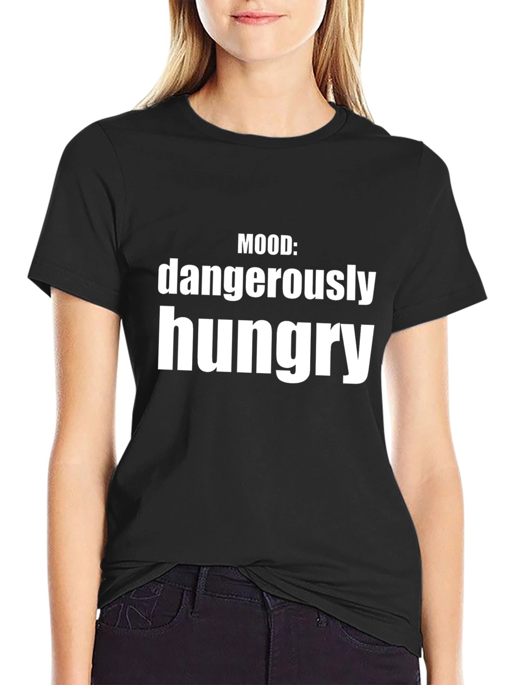 Mood: Dangerously Hungry Graphic Tee - Black