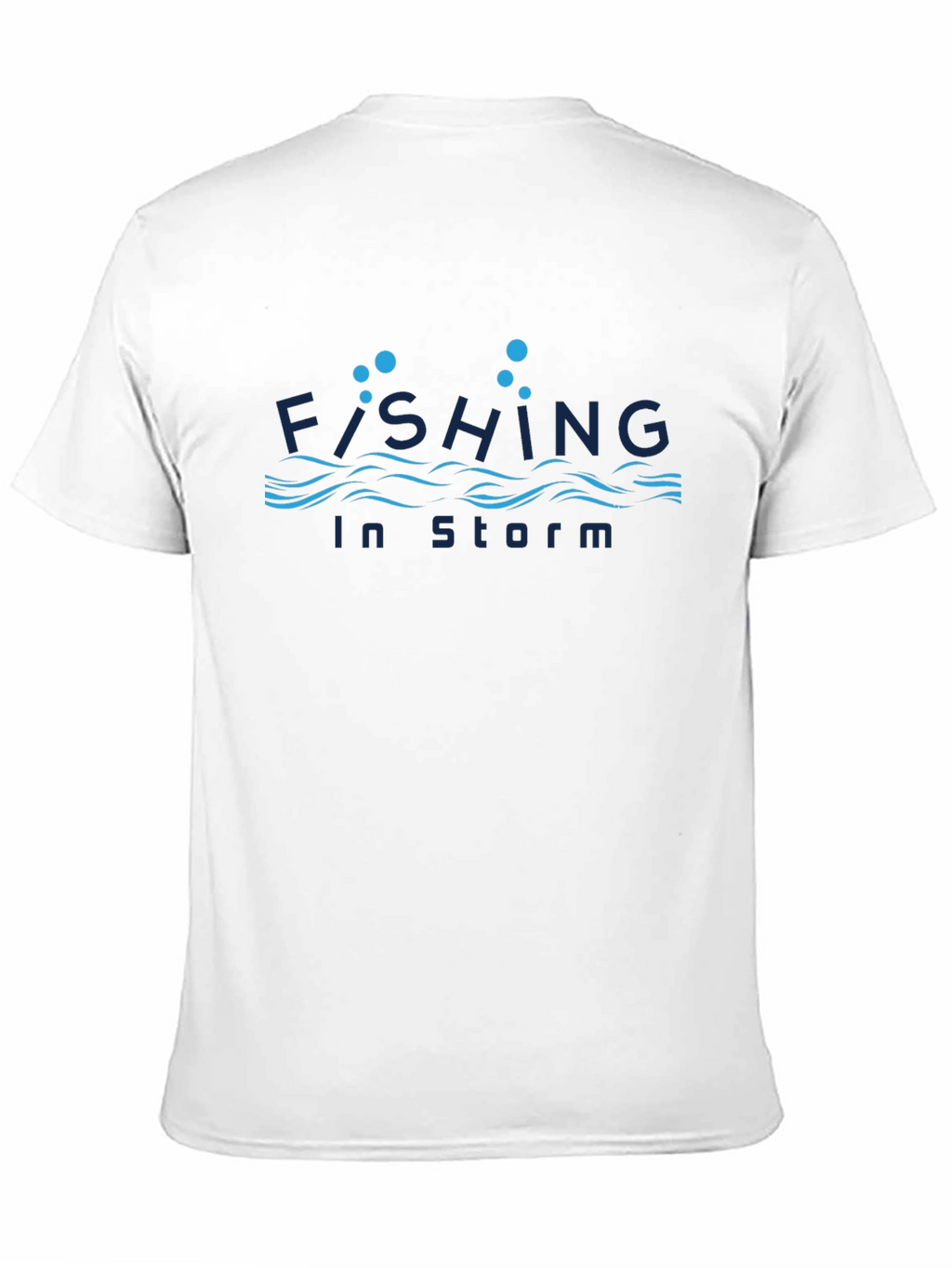 Fishing in Storm Black T-Shirt - Soft Cotton